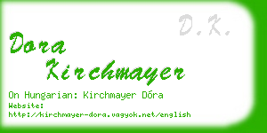 dora kirchmayer business card